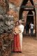 Thailand: A young couple posing for their wedding photos, Wat Chai Wattanaram, Ayutthaya Historical Park